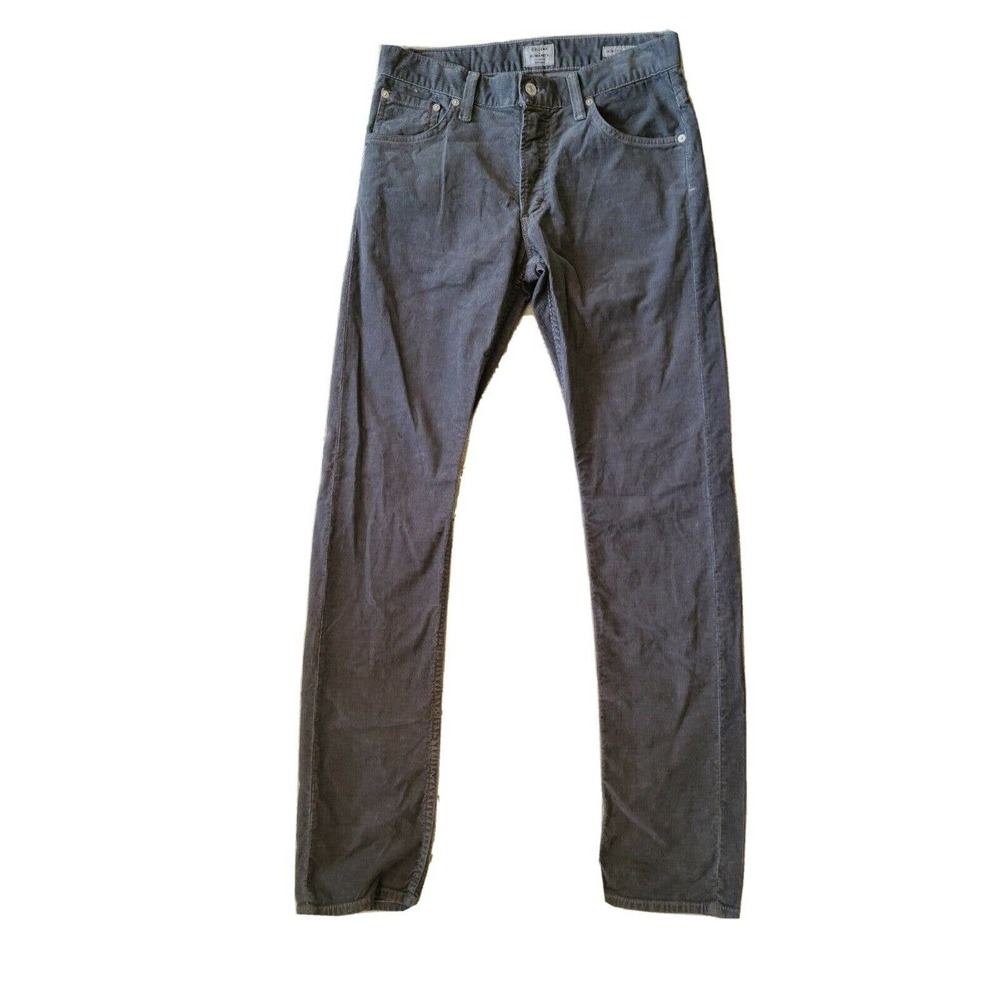 Citizens of Humanity Mens Bowery Standard Slim Corduroy Pants Gray Size 30